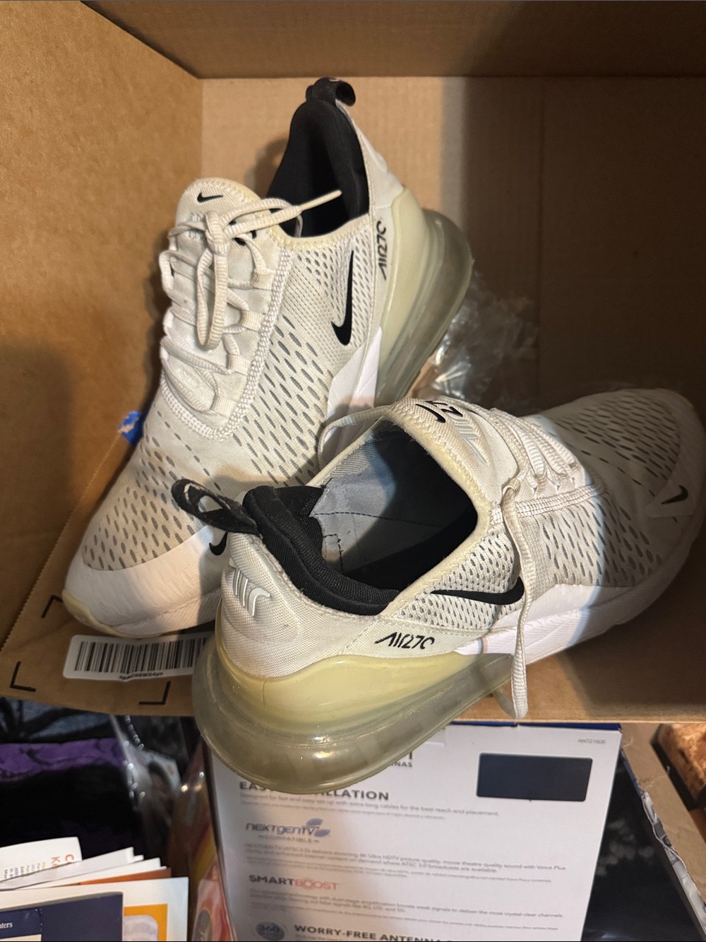 Nike Men’s Air Max 270 - Cream and Black